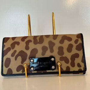 Kate Spade Animal Print Long Wallet